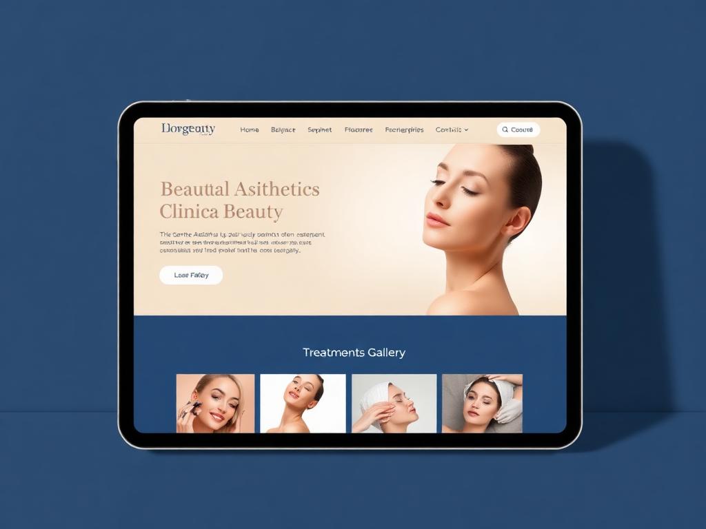 Exemplo de aplicação e site para Cabeleireiros e Estética: Clínica de Estética Bela