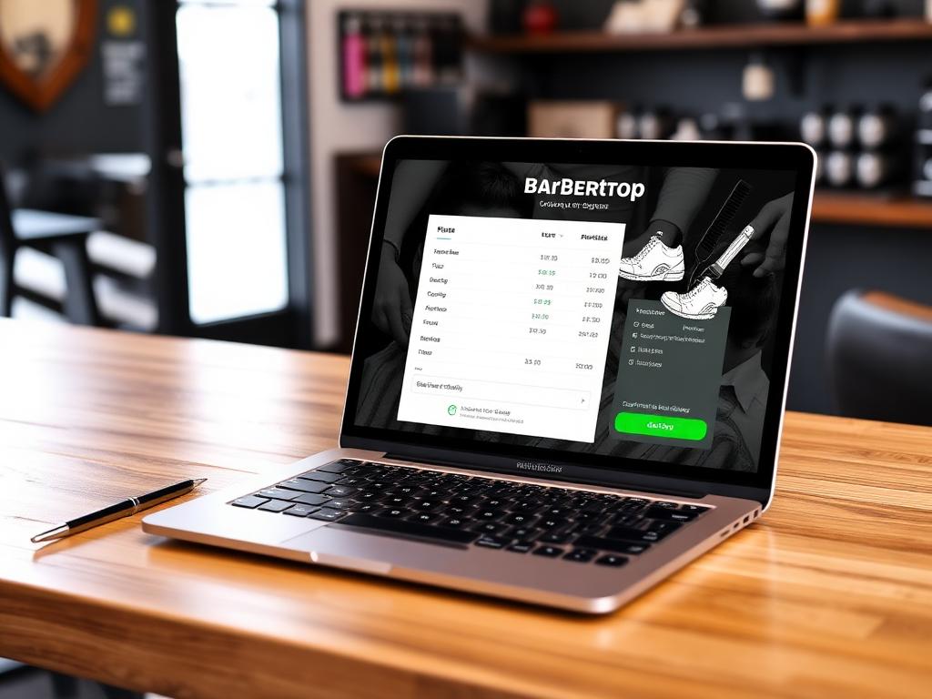 Exemplo de aplicação e site para Cabeleireiros e Estética: Barbearia Central